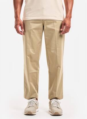 Pantalon chino țesătură poplin mărime normală bej TOMMY HILFIGER bărbat