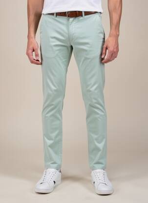 Pantalon chino elasticitate mărime normală verde TOMMY HILFIGER bărbat