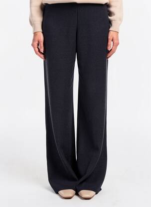 Pantalon larg mărime normală mărime normală albastru TOMMY HILFIGER femeie