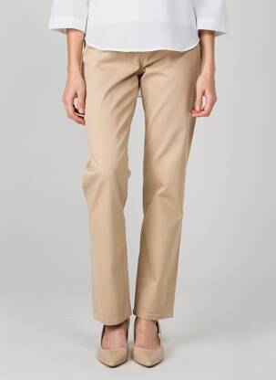 Pantalon drept elasticitate mărime normală bej TOMMY HILFIGER femeie