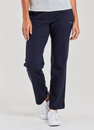 Pantalon drept talie elastică mărime normală albastru DAMART femeie