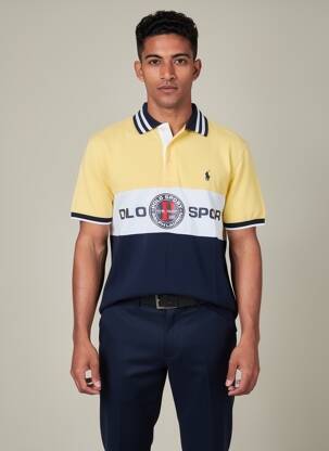 Polo serigrafie mâneci scurte galben RALPH LAUREN bărbat