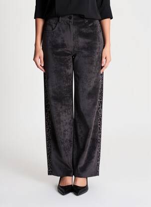 Pantalon drept elasticitate mărime normală negru BANDITAS FROM MARSEILLE femeie