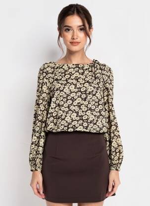 Top mâneci lungi mâneci lungi maro RALPH LAUREN femeie