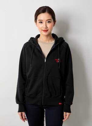 Jachete casual guler rotund negru DAMART femeie