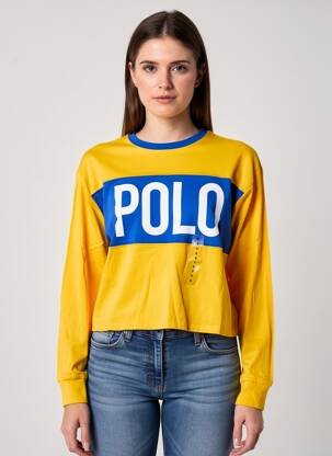 Top mâneci lungi mâneci lungi galben RALPH LAUREN femeie