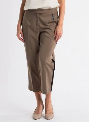 Pantalon 7/8 talie elastică mărime normală maro SPORTALM femeie