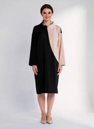 Rochie midi mâneci lungi mâneci lungi negru JOSEPH RIBKOFF femeie