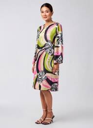 Rochie scurtă mâneci 3/4 mâneci 3/4 negru JOSEPH RIBKOFF femeie