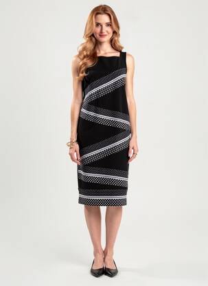 Rochie midi fără mâneci fără mâneci negru JOSEPH RIBKOFF femeie