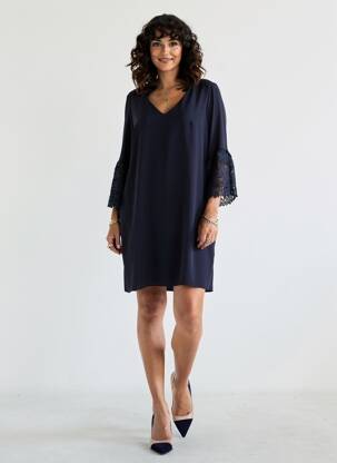 Rochie scurtă mâneci 3/4 mâneci 3/4 albastru JOSEPH RIBKOFF femeie