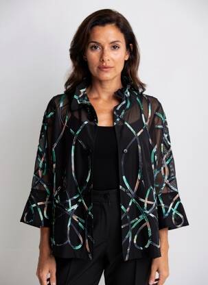 Jachete casual croială cambrată negru JOSEPH RIBKOFF femeie