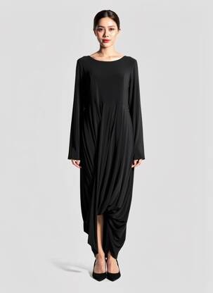 Rochie lungă mâneci lungi mâneci lungi negru JOSEPH RIBKOFF femeie