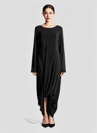 Rochie lungă mâneci lungi mâneci lungi negru JOSEPH RIBKOFF femeie
