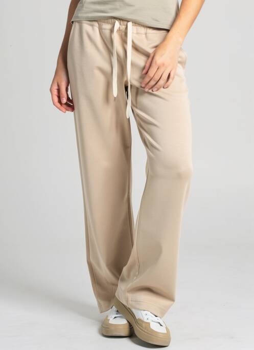 Pantalon drept elasticitate mărime normală bej FREDA femme