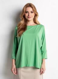 Tricou mâneci 3/4 mâneci 3/4 verde MARIA BELLENTANI femeie