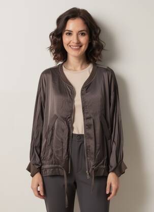 Jachete casual buzunare maro MADE IN ITALY femeie