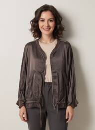 Jachete casual buzunare maro MADE IN ITALY femeie