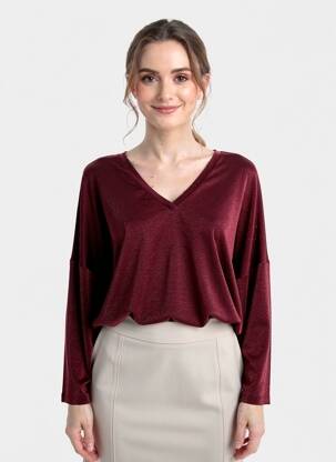 Tricou mâneci lungi mâneci lungi roșu PAKO LITTO femeie