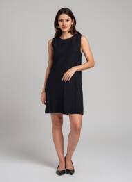 Rochie scurtă fără mâneci fără mâneci negru GRACE & MILA femeie