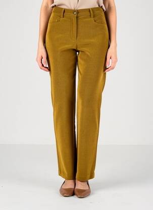 Pantalon drept elasticitate mărime normală galben MOMONI femeie