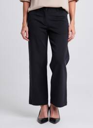 Pantalon drept elasticitate mărime normală negru MOMONI femeie