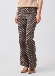 Pantalon drept elasticitate mărime normală maro MALIPARMI femeie