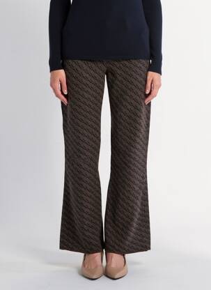 Pantalon drept elasticitate mărime normală maro SIYU femeie