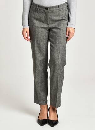Pantalon drept talie elastică mărime normală gri BELLA JONES femeie