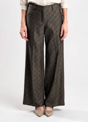 Pantalon larg închidere cu fermoar sub clapetă cu cârlig mărime normală negru MARGAUX LONNBERG femeie