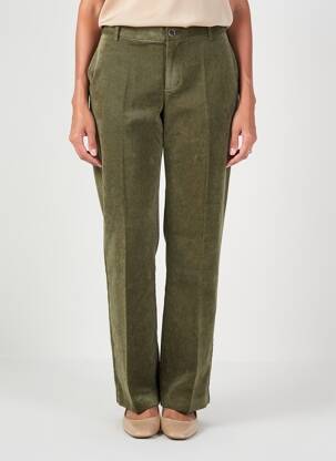 Pantalon drept elasticitate mărime normală verde MKT STUDIO femeie