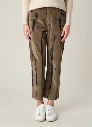 Pantalon 7/8 elasticitate mărime normală verde MKT STUDIO femeie