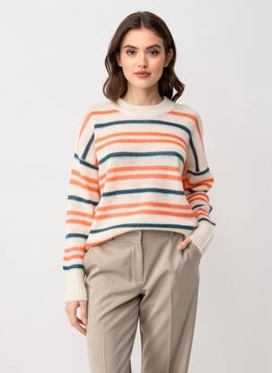 Pulover croială dreaptă mâneci lungi bej MARANT ETOILE femeie