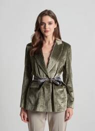 Sacou buzunare verde GOODMATCH femeie