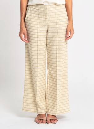 Pantalon larg mărime normală mărime normală bej BENSIMON femeie