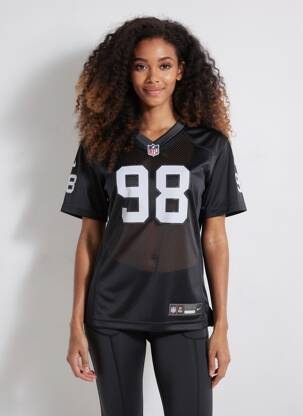 Tricou serigrafie flockată mâneci scurte negru NIKE femeie