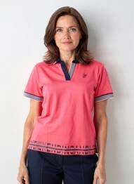 Polo elasticitate mâneci scurte roz JOY OF LIFE femeie