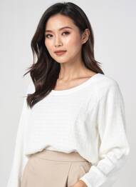 Tricou mâneci lungi mâneci lungi alb POISSONS BLANCS femeie