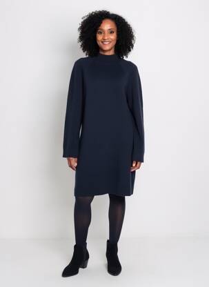 Rochie pulover guler col înalt mâneci lungi negru GERARD DAREL femeie