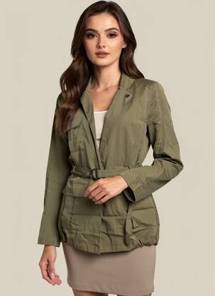 Jachete casual guler tip costum verde LPB LES PETITES BOMBES  femeie