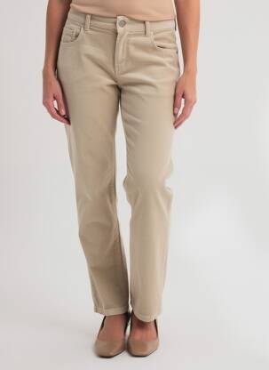 Pantalon slim elasticitate mărime normală bej GARDEUR femeie