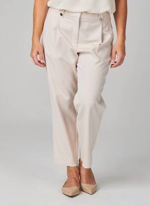 Pantalon drept elasticitate mărime normală bej LESLIE femeie