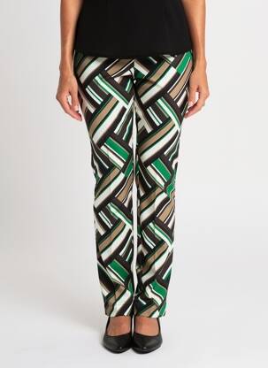 Pantalon slim talie elastică mărime normală negru GARDEUR femeie