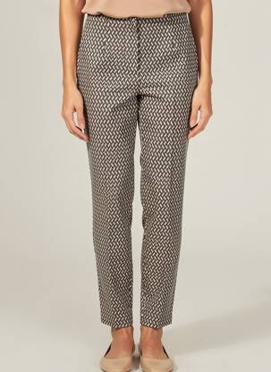 Pantalon slim talie elastică mărime normală verde GARDEUR femeie