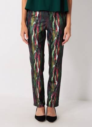 Pantalon slim talie elastică mărime normală verde JOSEPH RIBKOFF femeie