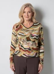 Tricou mâneci lungi mâneci lungi bej GEVANA femeie