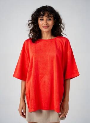Tricou mâneci 3/4 mâneci 3/4 roșu CREAM femeie