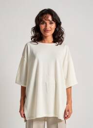 Tricou mâneci 3/4 mâneci 3/4 bej CREAM femeie