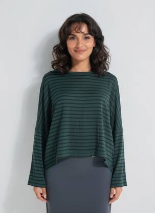Tricou mâneci lungi mâneci lungi verde PAKO LITTO femeie