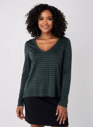 Tricou mâneci lungi mâneci lungi verde PAKO LITTO femeie